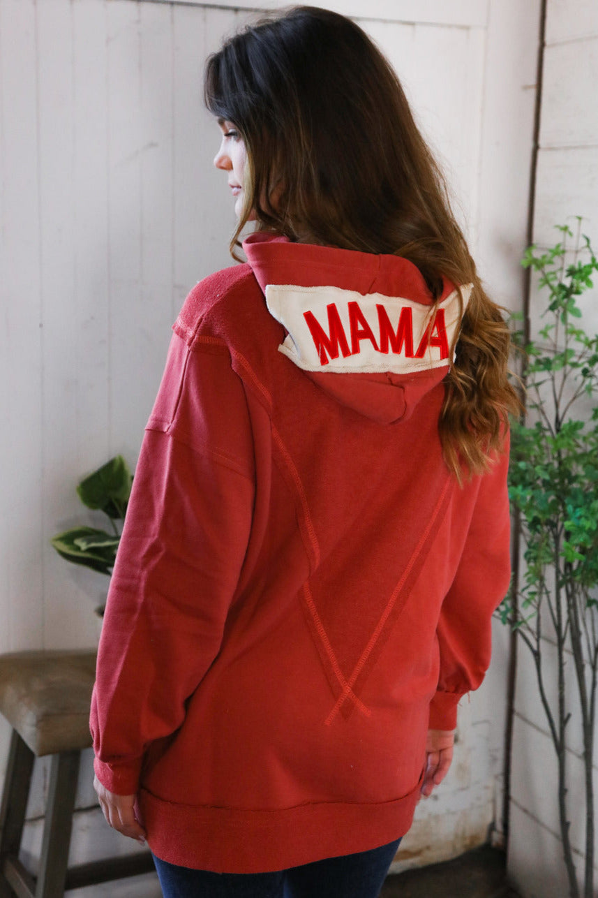 One Laid Back Mama Brick Hoodie