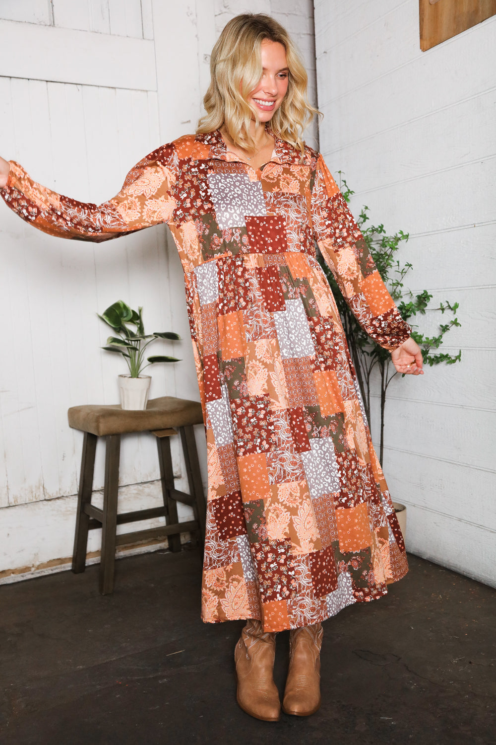 A Homestead Beauty Patchwork Dress