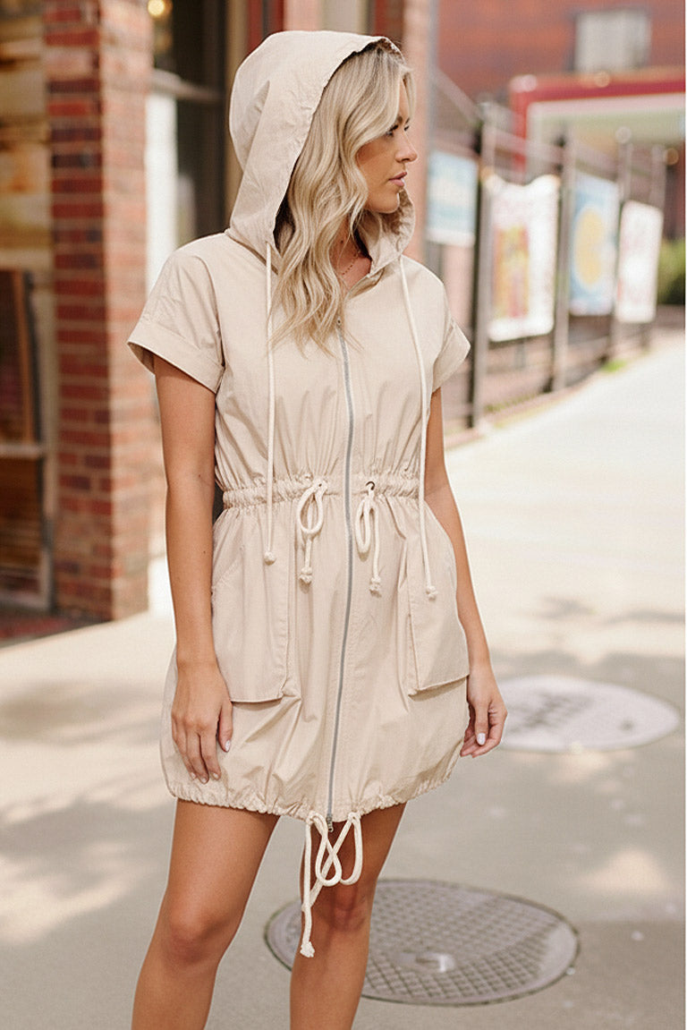 Catch Me Casual Zip Dress